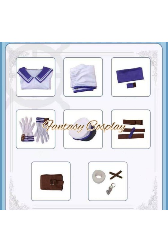 Identity V Prisoner Luca Balsa Sailor Uniform Cosplay Costume
